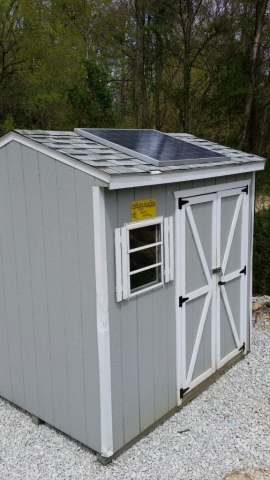 solar shed outside